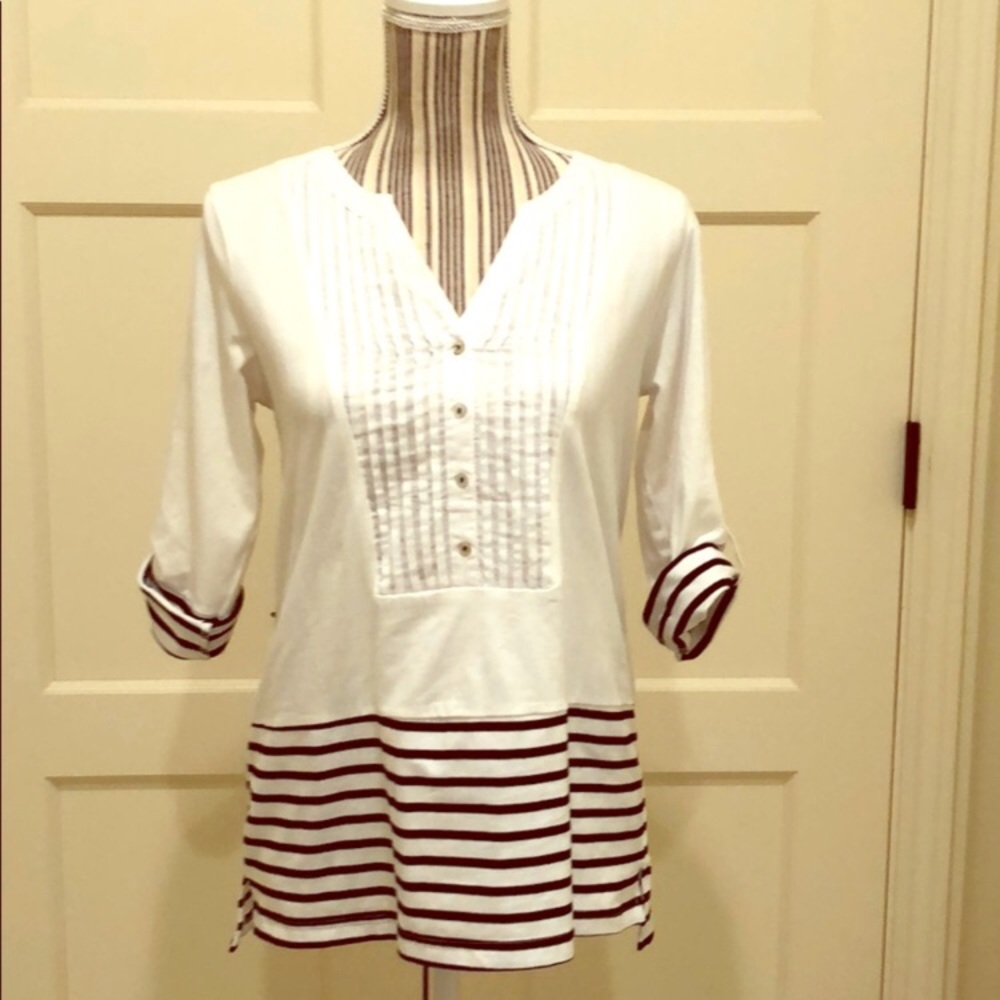 Tunic Black and white top